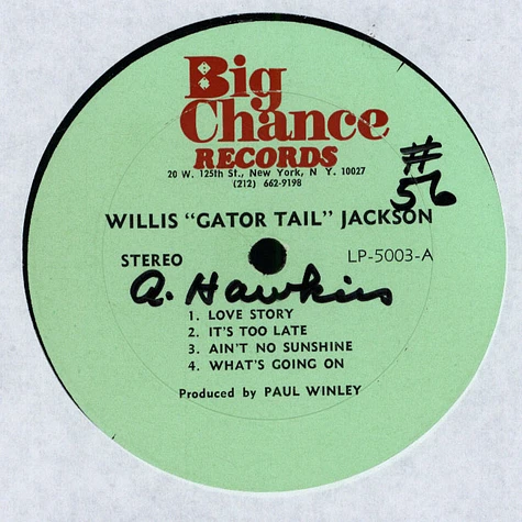 Willis "Gator Tail" Jackson - Recording Session
