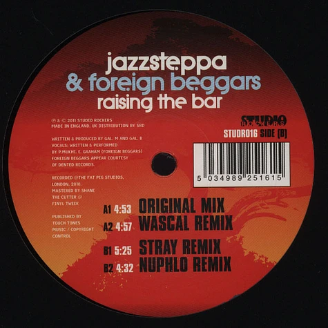 Jazzsteppa & Foreign Beggars - Raising The Bar