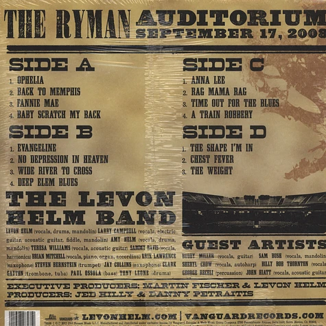 Levon Helm - Ramble At The Ryman