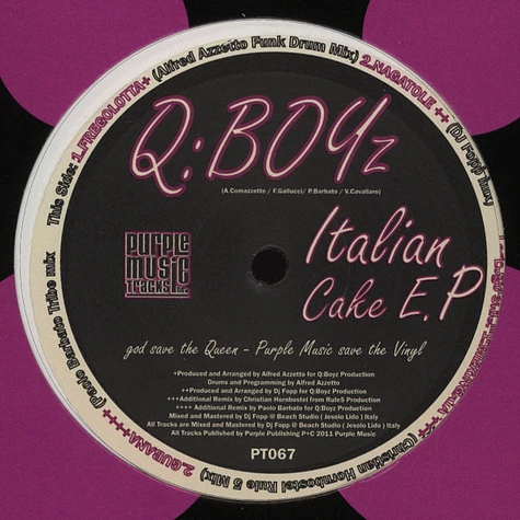 The Q Boyz - Italian Cake EP