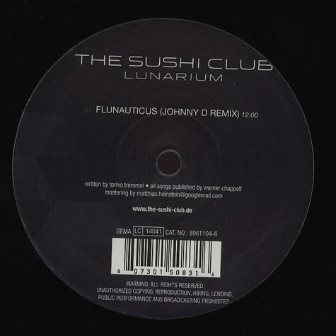 The Sushi Club - Lunarium Remixes