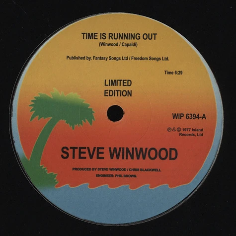 Steve Winwood - Time Is Running Out