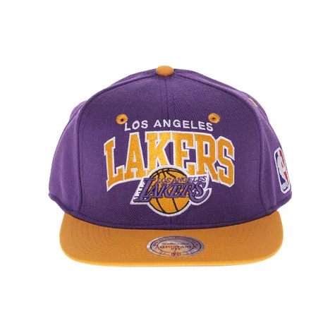 Mitchell & Ness - Los Angeles Lakers NBA Logo 2 Tone Snapback Cap