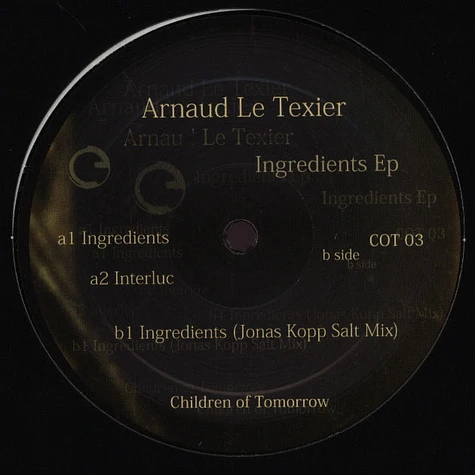 Arnaud Le Texier - Ingredients EP