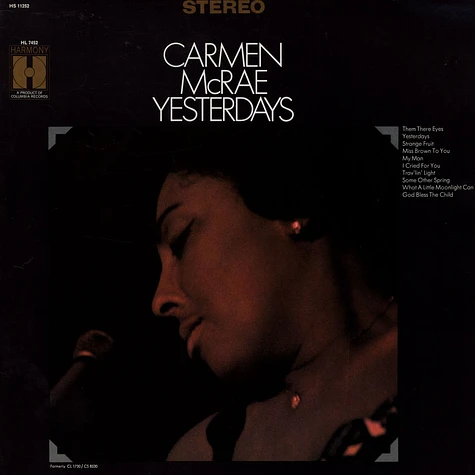Carmen McRae - Yesterdays