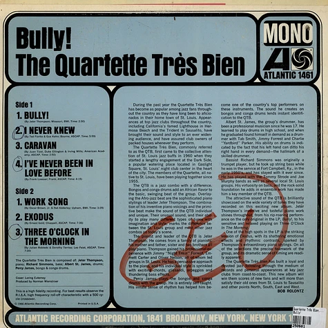 Quartette Trés Bien - Bully!