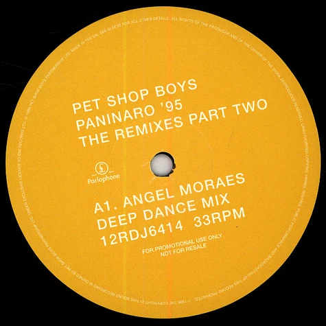 Pet Shop Boys - Paninaro '95 (The Remixes Part Two)