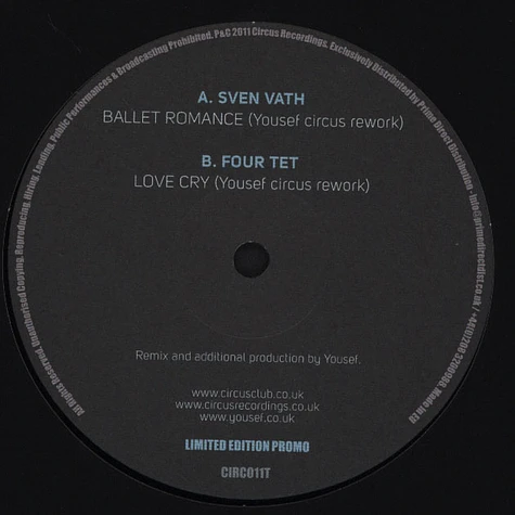 Sven Väth / Four Tet - Ballet Romance / Love Cry