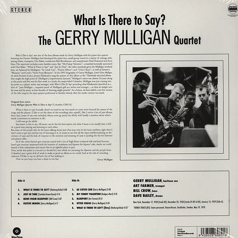 Gerry Mulligan Quartet - What Is There To Say