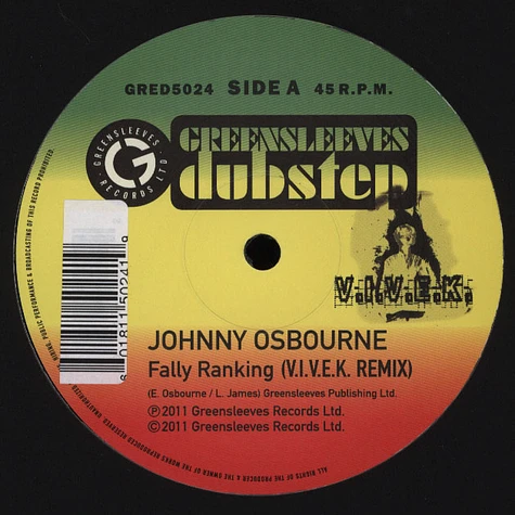 Johnny Osbourne - Fally Ranking V.i.v.e.k Remix