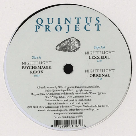 Quintus Project - Night Flight Psychemagik & Lexx Mixes