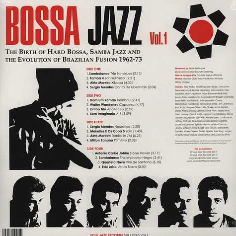 V.A. - Bossa Jazz - The Birth Of Hard Bossa, Samba Jazz And The Evolution Of Brazilian Fusion 1962-73 LP 1