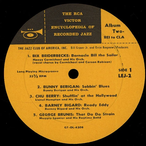 V.A. - The RCA Victor Encyclopedia Of Record Jazz - Album 2 - Bei-Cla