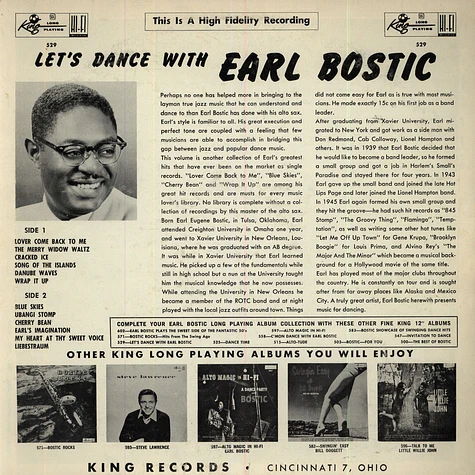 Earl Bostic - Let's Dance