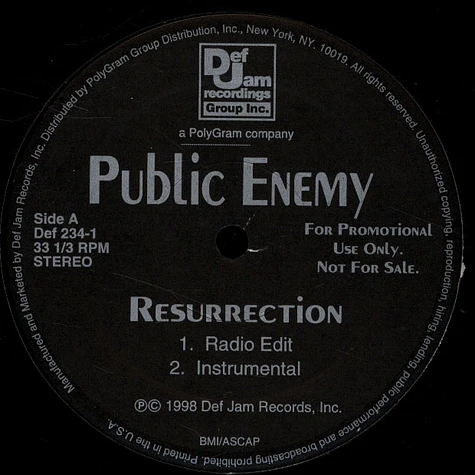 Public Enemy - Resurrection