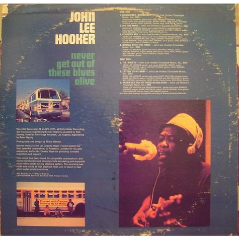 John Lee Hooker - Never Get Out Of These Blues Alive