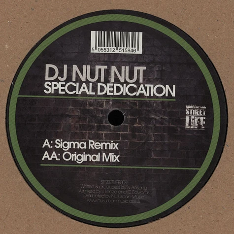 DJ Nut Nut - Special Dedication Sigma Remix Feat. MC Top Cat