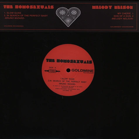 The Homosexuals / Melody Nelson - Split EP
