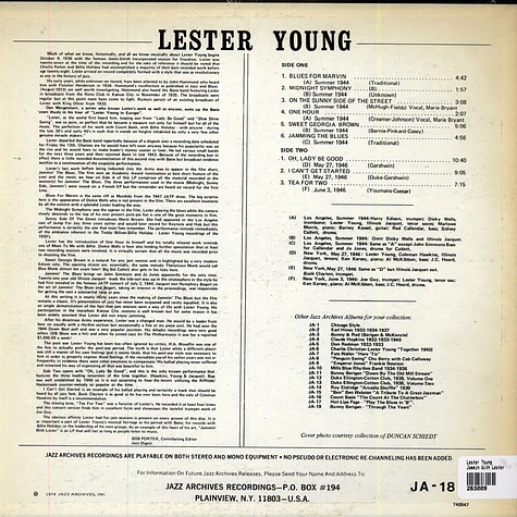 Lester Young - Jammin With Lester
