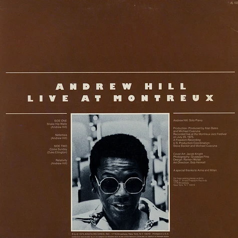 Andrew Hill - Live At Montreux