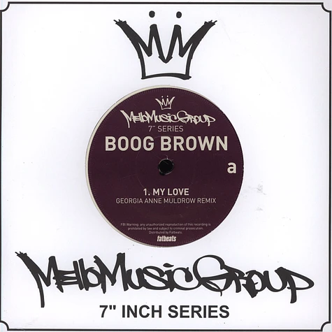 Boog Brown - Mello Music Group 7" Series Volume 1