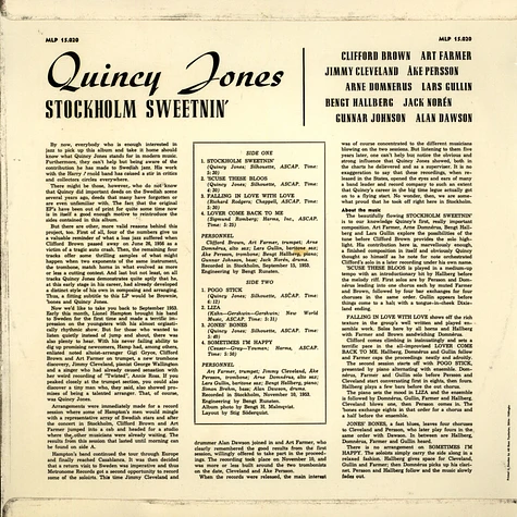 Quincy Jones - Stockholm Sweetnin'