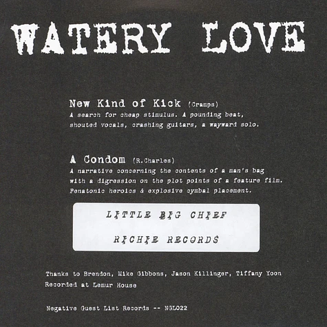 Watery Love - Two Thrills