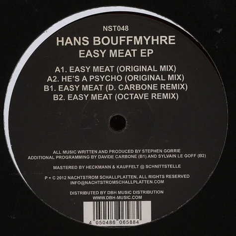 Hans Bouffmyhre - Easy Meat EP