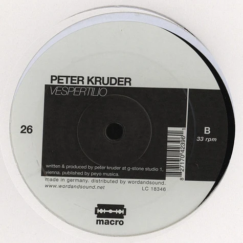 Peter Kruder - Xenomorph / Vespertilio