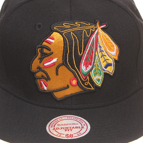 Mitchell & Ness - Chicago Blackhawks NHL XL Logo Snapback Cap