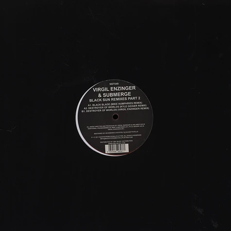 Virgil Enzinger & Submerge - Black Sun Remixes Pt 2