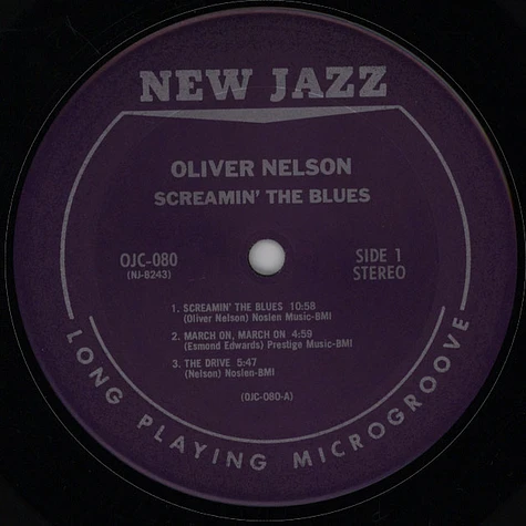 The Oliver Nelson Sextet Featuring: Eric Dolphy / Richard Williams - Screamin' The Blues