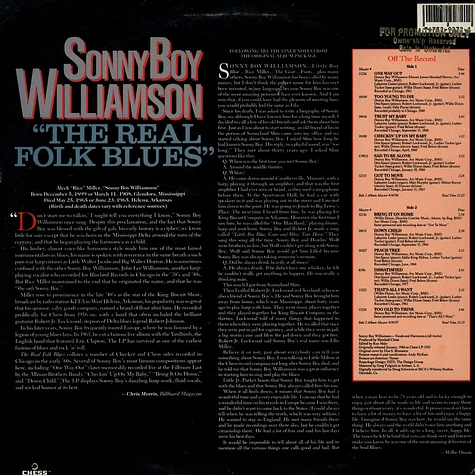 Sonny Boy Williamson - The Real Folk Blues