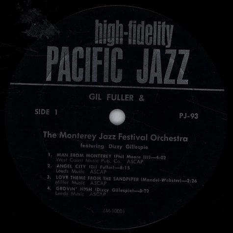 Gil Fuller & The Monterey Jazz Festival Orchestra Featuring Dizzy Gillespie - Gil Fuller & The Monterey Jazz Festival Orchestra Featuring Dizzy Gillespie