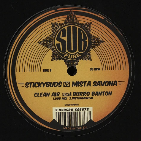 Stickybuds Vs Mista Savona - Clean Air