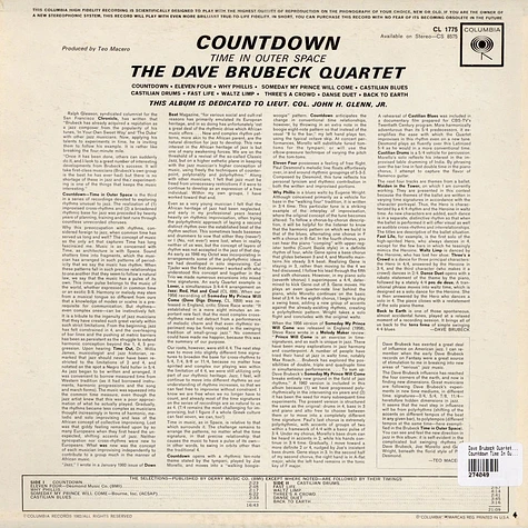 The Dave Brubeck Quartet - Countdown Time In Outer Space