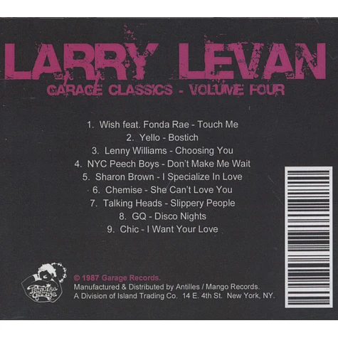 Larry Levan - Garage Classics Volume 4