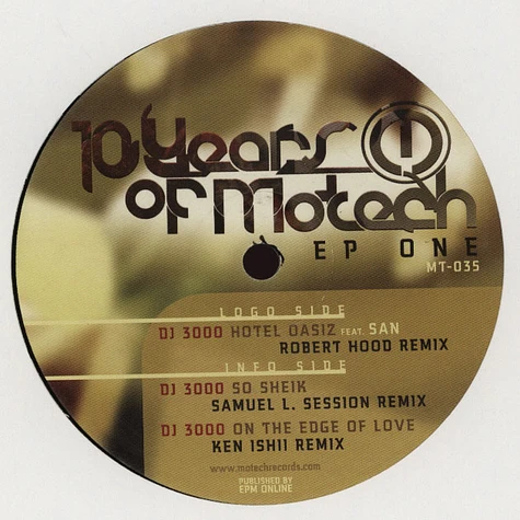 DJ 3000 - 10 Years Of Motech EP One