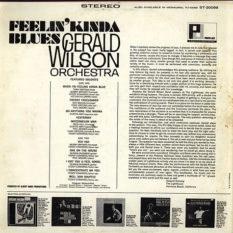 Gerald Wilson Orchestra - Feelin' Kinda Blues