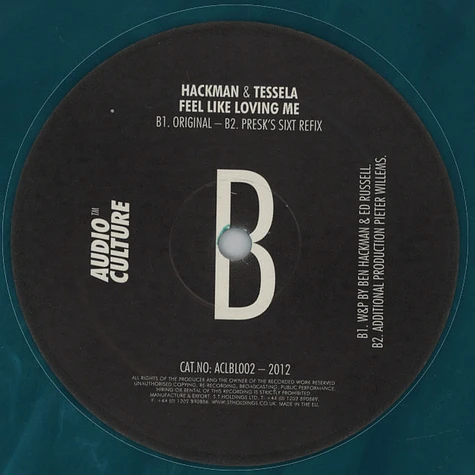 Hackman & Tessela - Now I've Lost My Number 4