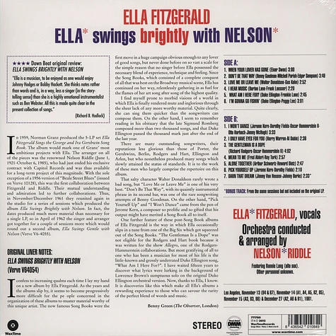 Carmen Fitzgerald - Ella Swings Brightly With Nelson Riddle