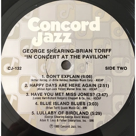 George Shearing & Brian Torff - On A Clear Day