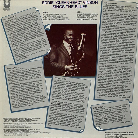 Eddie "Cleanhead" Vinson - Eddie "Cleanhead" Vinson Sings The Blues