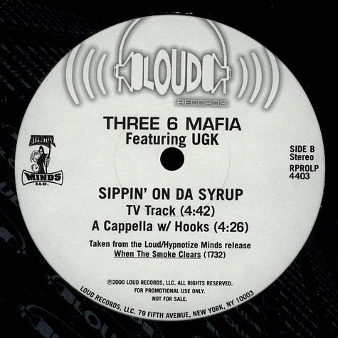 Three 6 Mafia - Sippin' On Da Syrup