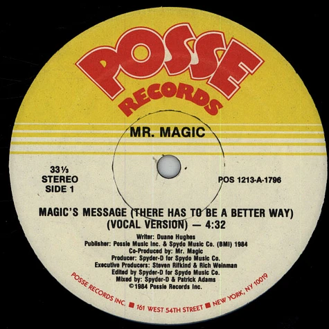 Mr. Magic - Magic's Message (There Has To Be A Better Way)