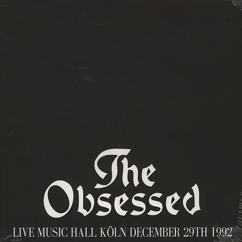 The Obsessed - Live Music Hall Köln 29.12.1992