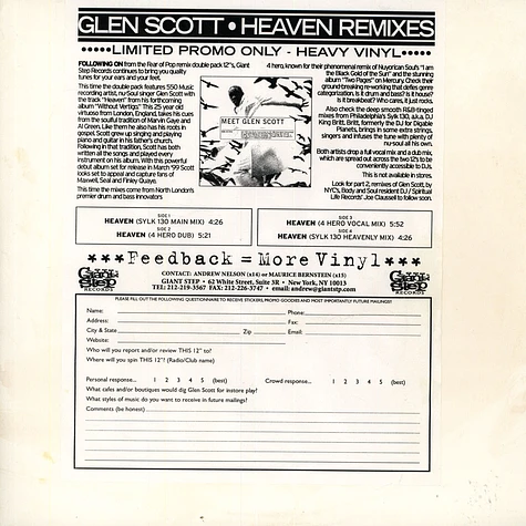 Glen Scott - Heaven (Remixes)