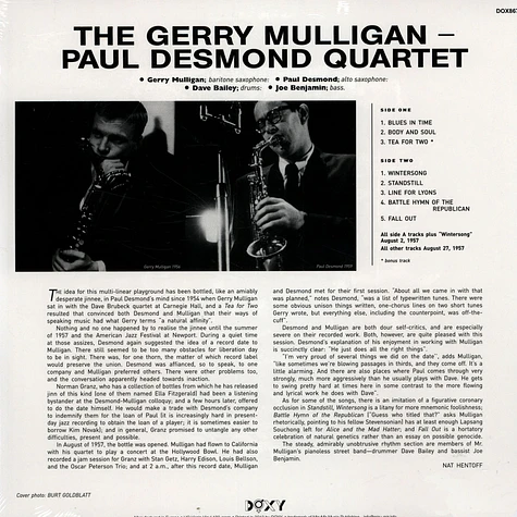 Gerry Mulligan & Paul Desmond - Quartet