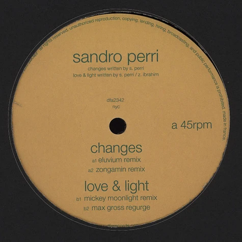 Sandro Perri - Changes / Love & Light Remixes