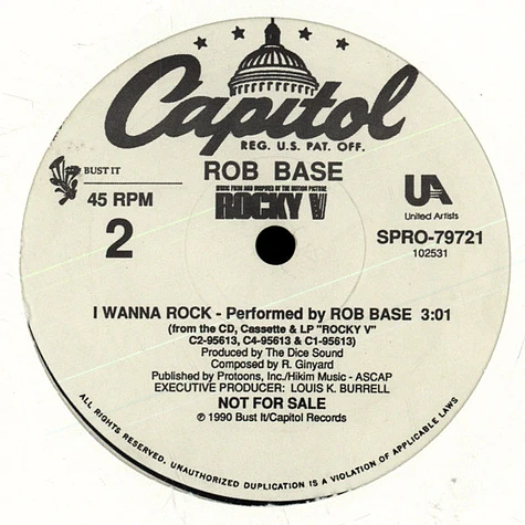 MC Tab / Rob Base - No Competition / I Wanna Rock